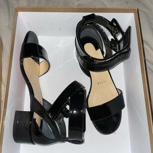 Christian Louboutin Chunk Heel Sandals